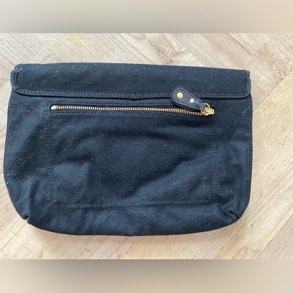 Beautiful rare black Juicy Couture wool clutch with bows - Picture 2 of 8